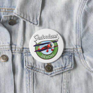 Fabulous Devon travel patch. 7.5 Cm Round Badge
