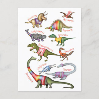 Fabulous dinosaurs postcard