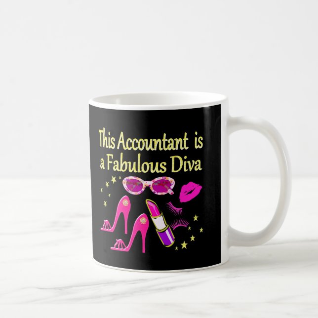 FABULOUS DIVA ACCOUNTANT DIVA COFFEE MUG (Right)