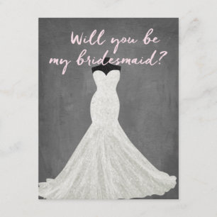 Fabulous Dress Bridesmaid Invitation