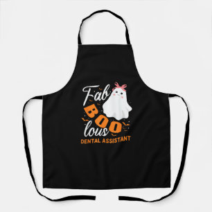 Fabulous Faboolous Dental Assistant Ghost Hallowee Apron