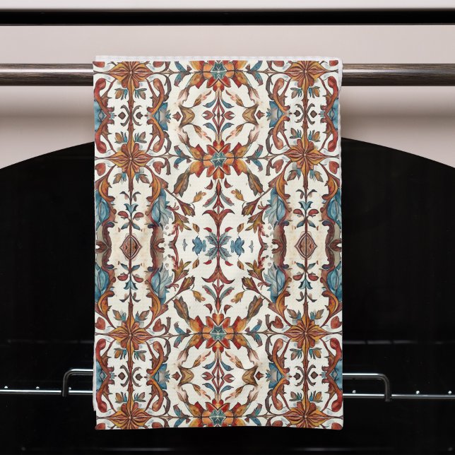 Fabulous Fall and Blue  Tea Towel (Creator Uploaded)