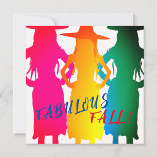 FABULOUS FALL WITCHES HOLIDAY CARD