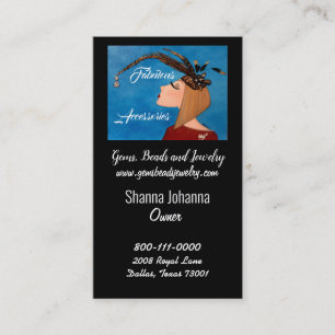 "Fabulous Fashion Accessories"  DIVA Business Card