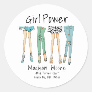 Fabulous Feet "Girl Power" Envelope Seal