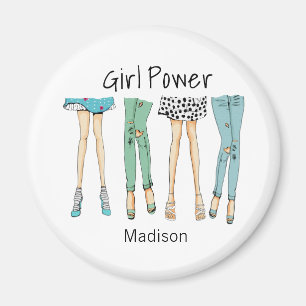 Fabulous Feet "Girl Power" Magnet