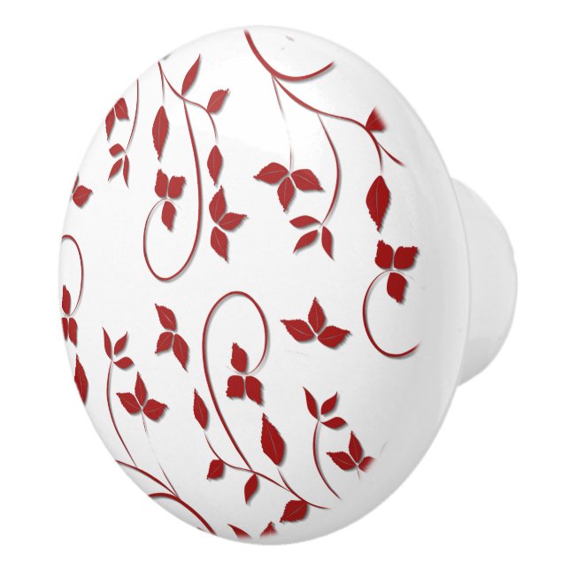 Fabulous Fern Ceramic Knob (Right)