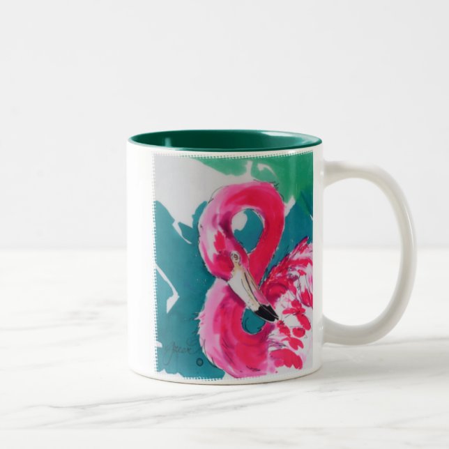 Fabulous Flamingo Bird Tropical Art Mug (Right)