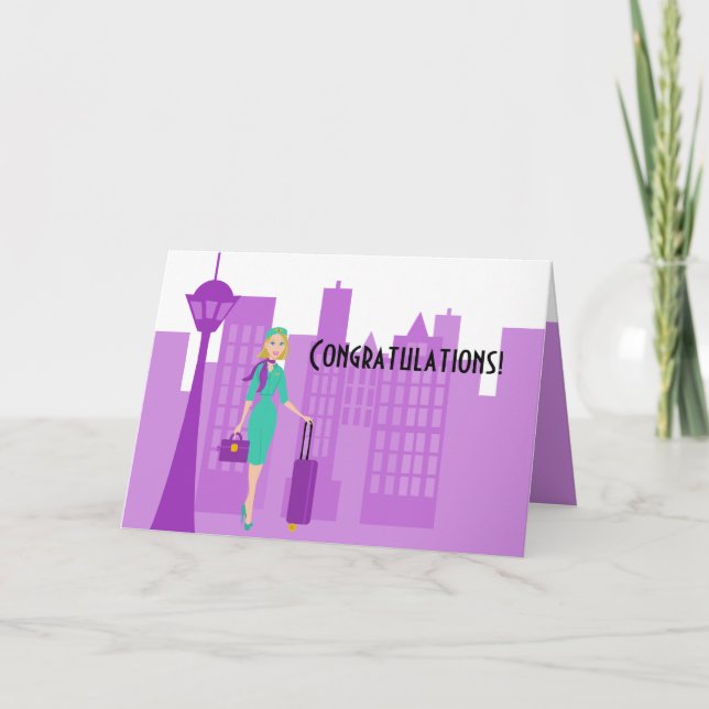 Fabulous Flight Attendant Card (Front)