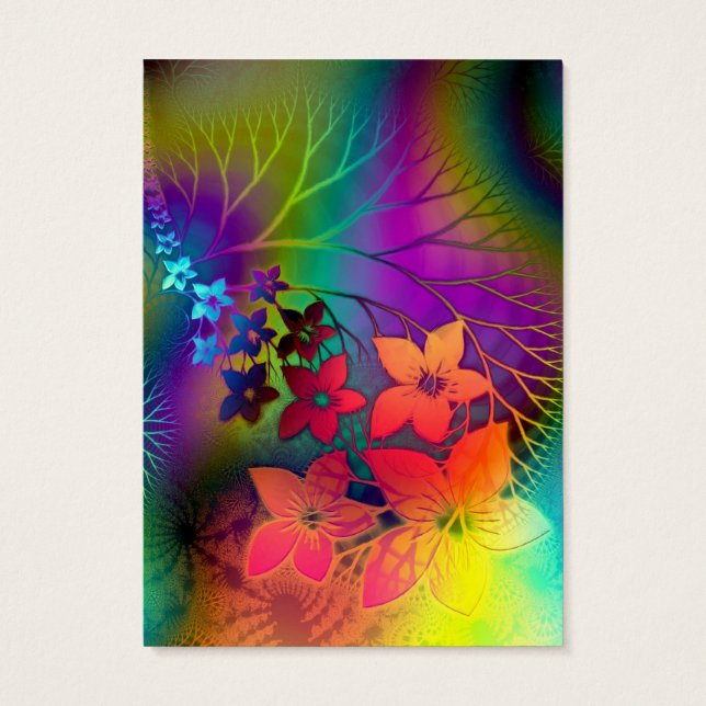 Fabulous Floral Fractural Rainbow Parade (Back)