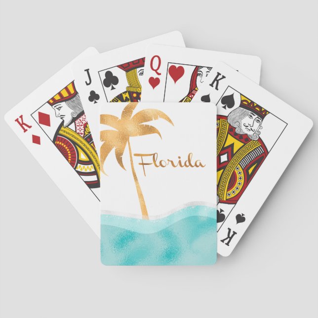 Fabulous Florida, Palm Tree Playing Cards (Back)