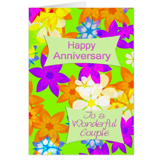 Fabulous flowers anniversary for a couple (Front)