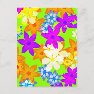 Fabulous flowers postcard