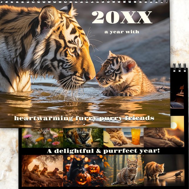 Fabulous Friends Cat Calendar (A beautiful calendar with cats: great and small, adorable, on the hunt, relaxing, funny and more)