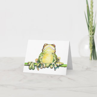 Fabulous Frog Note Card - 5.6" x 4"