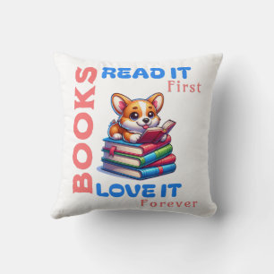  Fabulous gift for those who love books and toread Cushion
