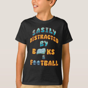 Fabulous gift for those who love books & Football T-Shirt