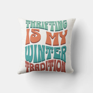 Fabulous gift for those who love thrifting cushion