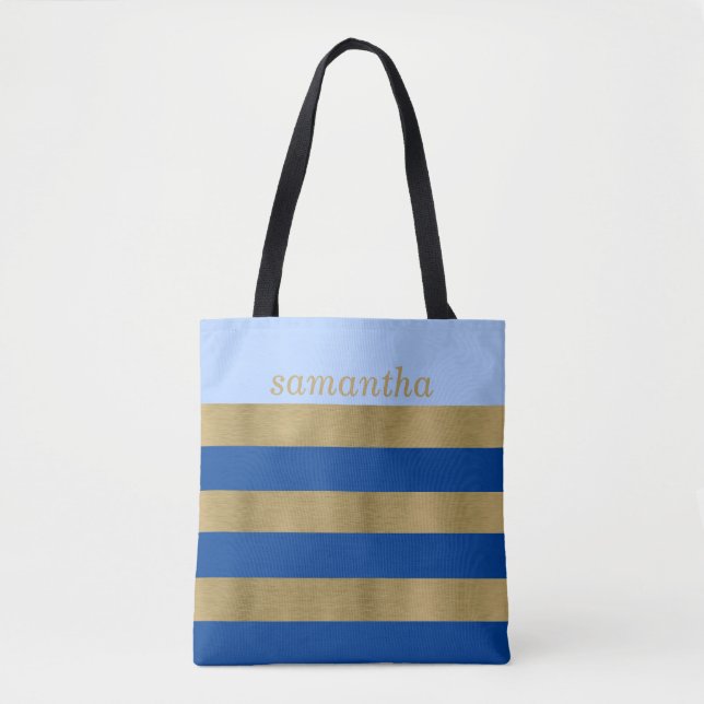Fabulous in Blue Tote Bag (Front)