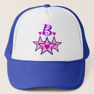 ╚»★Fabulous Initial B Stylish Trucker Hat★«╝ Hat