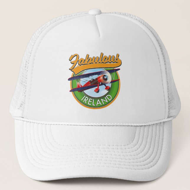 fabulous Ireland travel patch. Trucker Hat (Front)