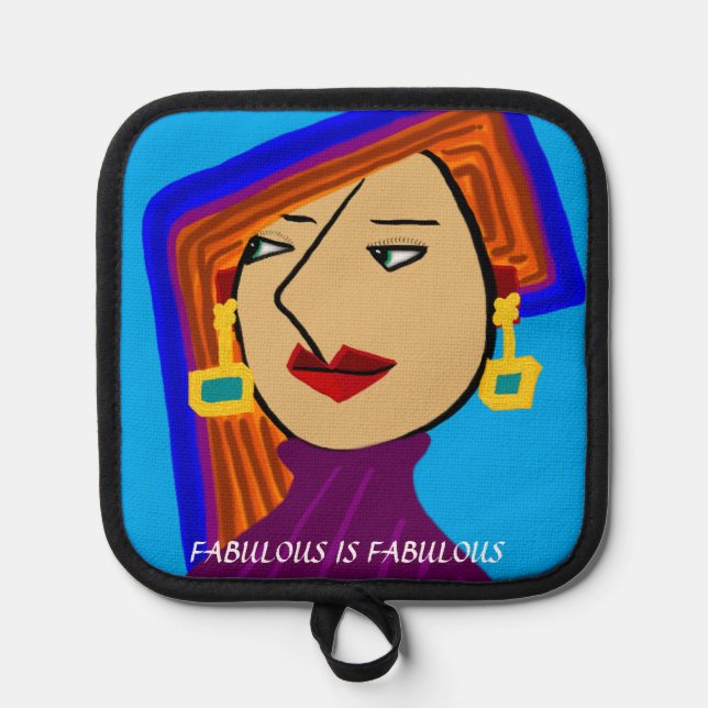 FABULOUS IS FABULOUS POT HOLDER (Front)