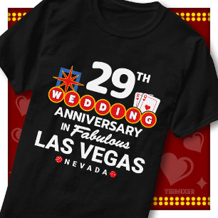 Fabulous Las Vegas 29th Anniversary Wedding Couple T-Shirt