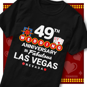 Fabulous Las Vegas 49th Anniversary Wedding Couple T-Shirt