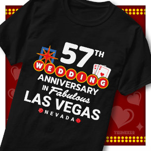 Fabulous Las Vegas 57th Anniversary Wedding Couple T-Shirt