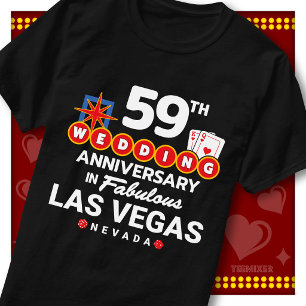 Fabulous Las Vegas 59th Anniversary Wedding Couple T-Shirt