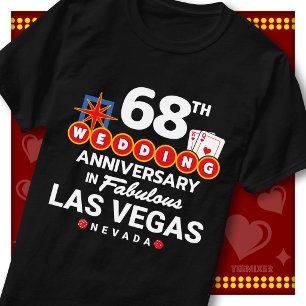 Fabulous Las Vegas 68th Anniversary Wedding Couple T-Shirt