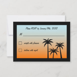 Fabulous Las Vegas Wedding RSVP Card