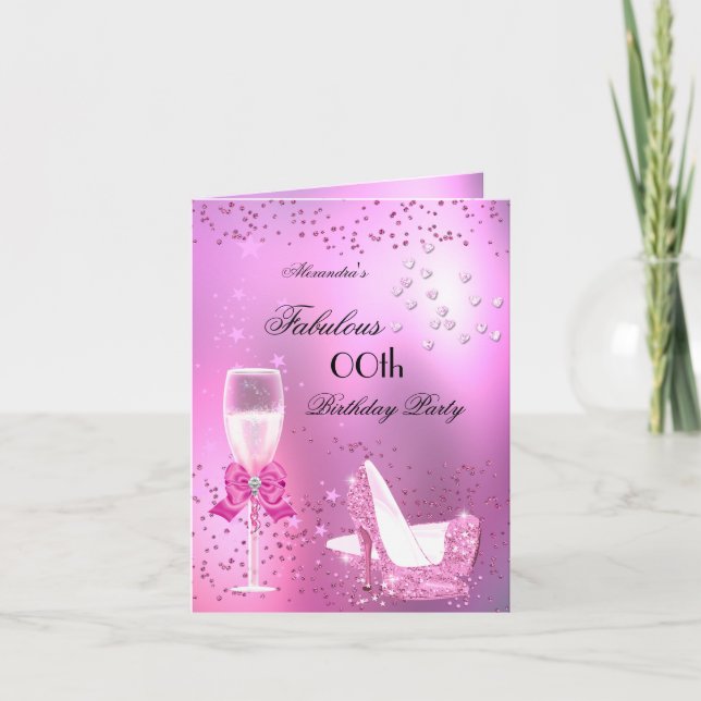 Fabulous Light Pink Heels Birthday 2 Invitation (Front)
