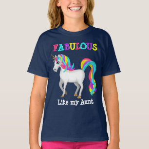 Fabulous Like My Aunt Magical Unicorn T-Shirt