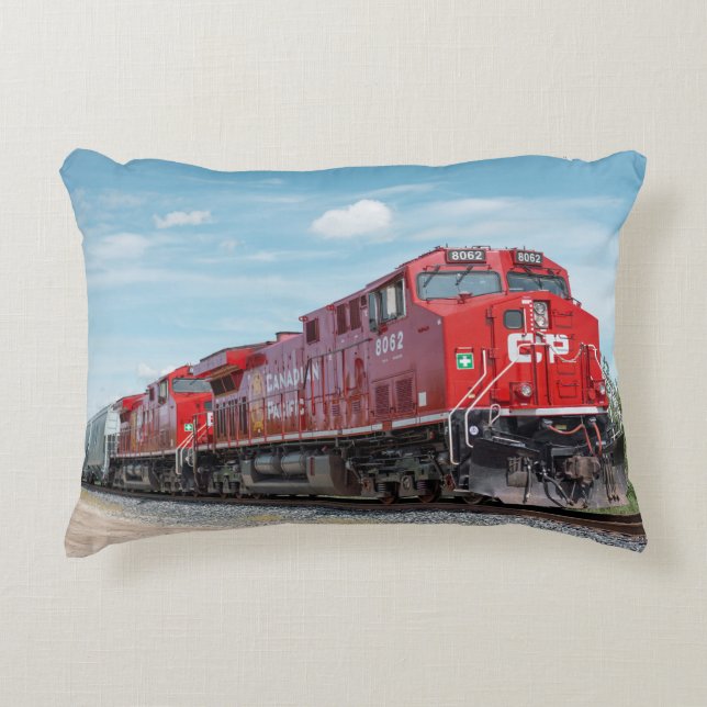 Fabulous Locomotive Throw Pillow (Front)