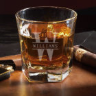 Fabulous Monogrammed Oakmont 12 oz. Whiskey Glass