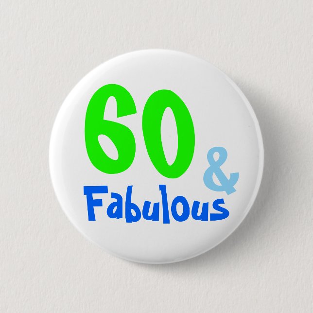 Fabulous Neon Birthday 6 Cm Round Badge (Front)