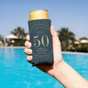 Fabulous Number Birthday Party Wedding Anniversary Seltzer Can Cooler