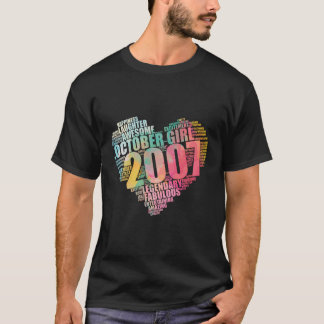 Fabulous October 2007 Girl Legendary 16Th Bday Awe T-Shirt