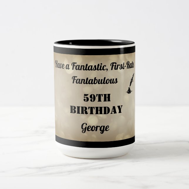 Fabulous Personalised 59th Birthday Mug (Center)