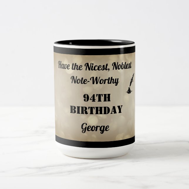 Fabulous Personalised 94th Birthday Mug (Center)