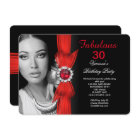 Fabulous Photo Birthday Party Deep Red Black