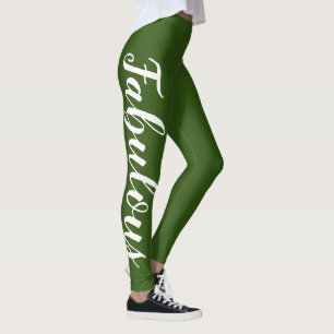 Fabulous Pink And White (or change text/colour) Leggings