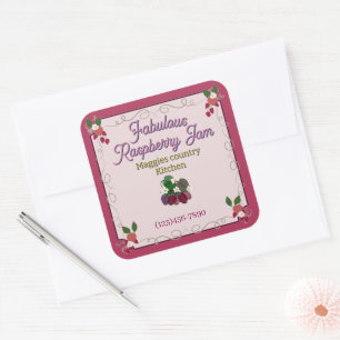 fabulous raspberry jam LABEL