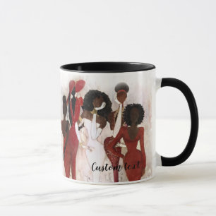 Fabulous Red and Cream Sorority Mug