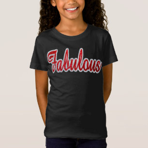 Fabulous - Red & Silver Glitter T-Shirt