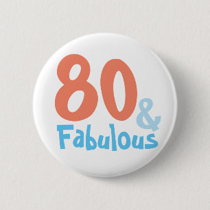 Fabulous Retro Birthday Party 6 Cm Round Badge