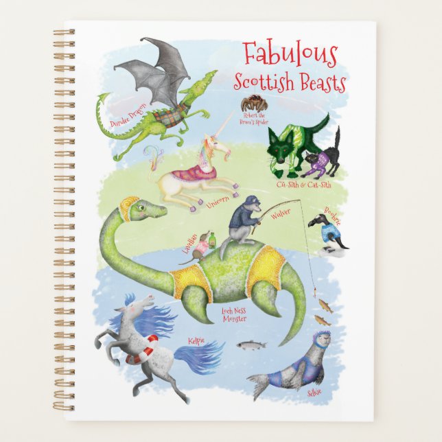 Fabulous Scottish Beasts planner (Front)