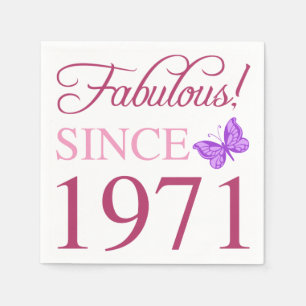 Fabulous Since 1971 Napkin