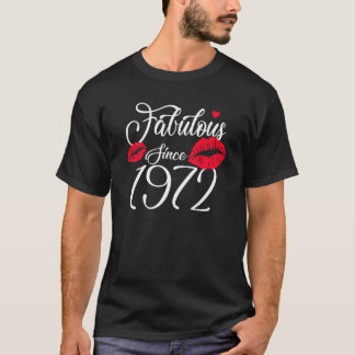 Fabulous Since 1972 Chapter 51 Years Old Birthday T-Shirt